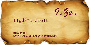 Ilyés Zsolt névjegykártya